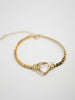 14k Gold Plated Heart Bracelet