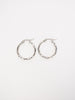 Silver Twist Hoops