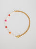 Load image into Gallery viewer, Handmade Orange Red Golden Smiley Sweetwater Pearl Choker